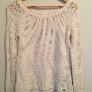Abercrombie loose knit cream sweater